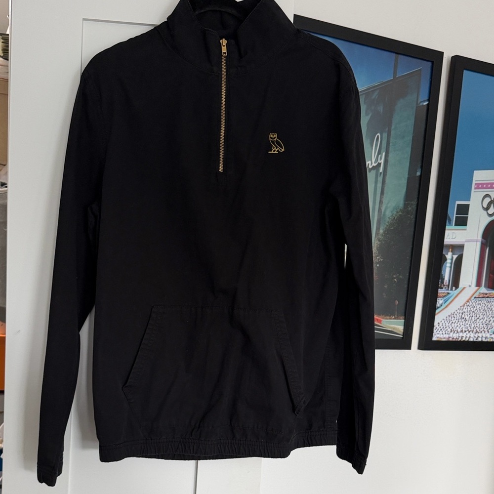 OVO Black Pullover with Gold Logo